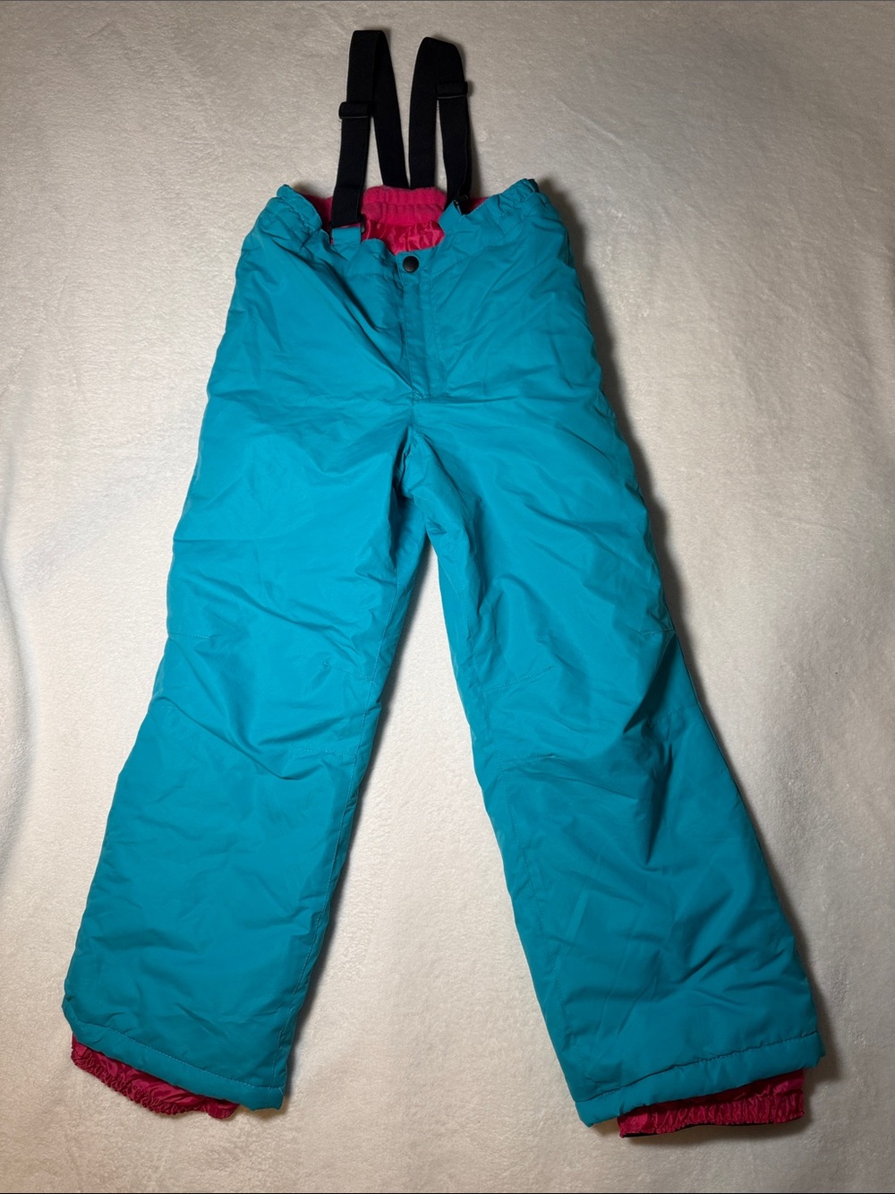 Kids Insulated Iceburg Snow Pants Snow bib with Adjustable Suspenders - Teal